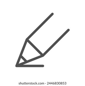 Creativity related icon outline and linear vector.