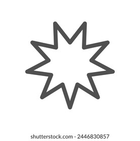 Creativity related icon outline and linear vector.