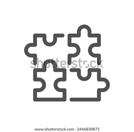 Creativity related icon outline and linear vector.