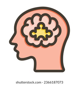 Creativity Skills Vector Thick Line Filled Colors Icon For Personal And Commercial Use.
