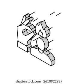 creativity soft skill isometric icon vector. creativity soft skill sign. isolated symbol illustration