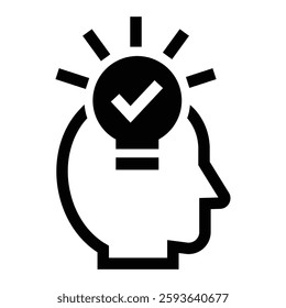 creativity solid icon, representing innovation, ideas, inspiration, design.