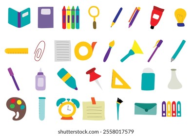 creativity stationary sticker doodle set 
