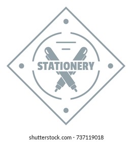 Creativity stationery logo. Simple illustration of creativity stationery vector logo for web