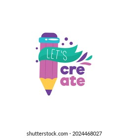 Creativity Sticker Icon Isolated On White Background