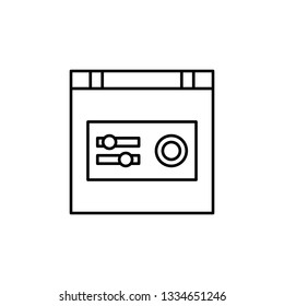 creativity, technology, setting, mixer icon. Element of creativity and learning icon. Thin line icon for website design and development, app development. Premium icon