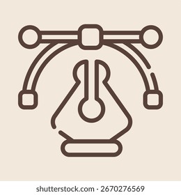 Creativity tool symbol artwork trendy useful vector Illustration design charming colorful background.eps
