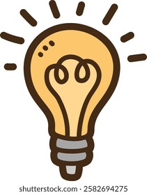 Creativity vector doodle illustration and graphic