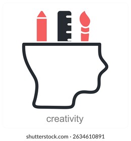 creativity vector icon concept design