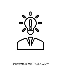 Creativity vector icon set. idea related illustration sign collection. innovation symbol. genius logo.