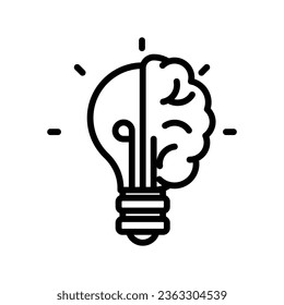 Creativity vector icon which can easily modify or edit

