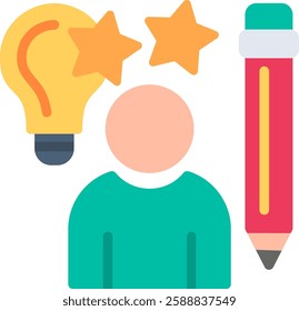 Creator Flat Illustration Vector Design