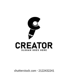 Concepto de diseño de plantilla de logotipo de creador