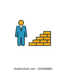 Creator outline icon. Thin line element from crowdfunding icons collection. UI and UX. Pixel perfect creator icon for web design, apps, software, print usage.
