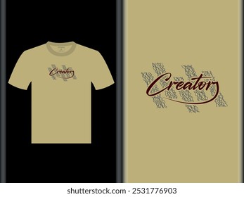 Creator Vector T Shirt Design