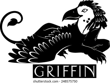 Creature with body of lion,head and wings of eagle