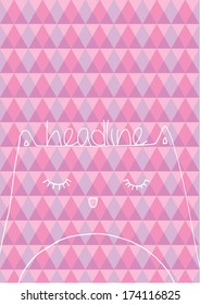 creature poster template vector/illustration
