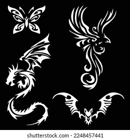 Creature Tatoo Vector Graphic Art 