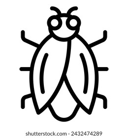 Creature tsetse icon outline vector. Housefly insect. Creature ancient tik