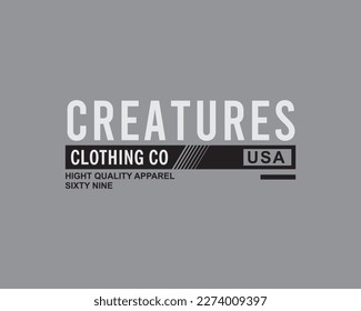 Creatures Fashion Simple Vintage Vector