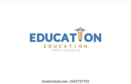 Diseño creativo del logotipo de la educación inicial.