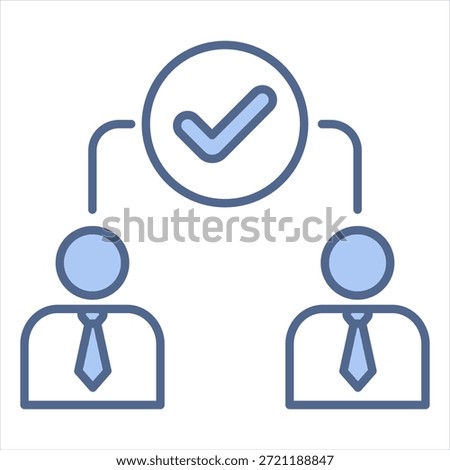 Credence Blue Icon Vector Illustration