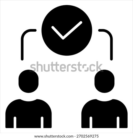 Credence Glyph Icon Illustration Vector