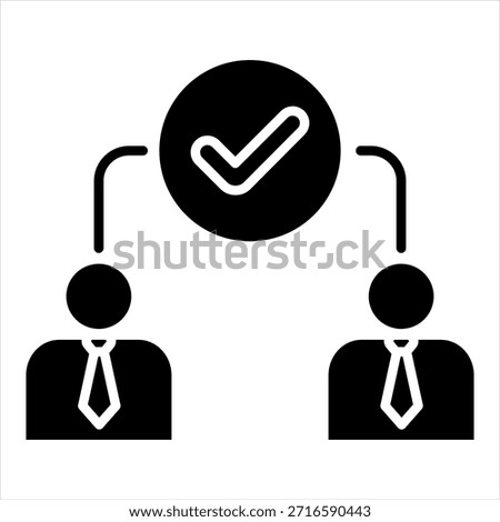 Credence Glyph Icon Vector Illustration