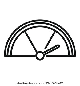Credibility dashboard icon outline vector. Customer trust. Online quality