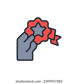 Credibility icon. vector.Editable stroke.linear style sign for use web design,logo.Symbol illustration.