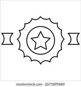 credibility icons. simple line vector illustration