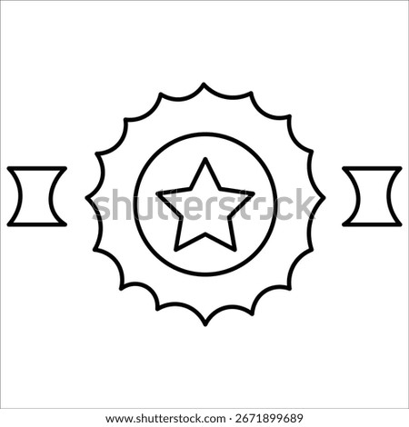 credibility icons. simple line vector illustration