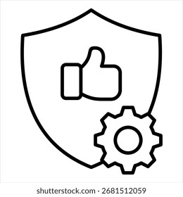 Vetor de ilustração do ícone de estrutura de tópicos de credibilidade
