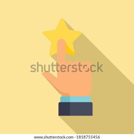 Credibility reputation icon. Flat illustration of credibility reputation vector icon for web design