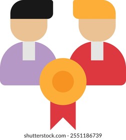 Credibilidad Confianza Icono de reputación Vector Ilustración plana