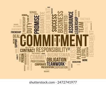 Credibility word cloud template. Business concept vector tagcloud background.