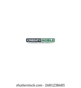 Crie o logotipo móvel em verde e cinza