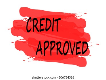 credit approved vector card