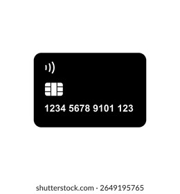 Credit or ATM Card Icon Vector for Payment and Finance