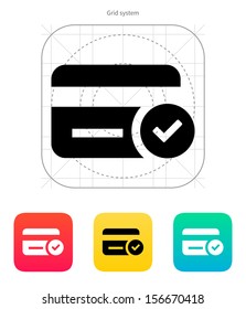 Credit card access icon. Vector illustration.