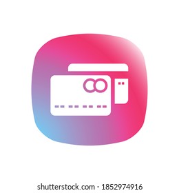 Tarjeta de crédito: botón Icono de aplicación