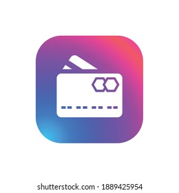 Tarjeta de crédito: botón Icono de aplicación