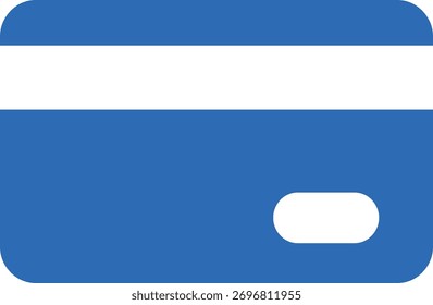 Ilustración vectorial de la parte posterior de la tarjeta de crédito 