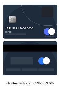 Credit card badge vector. Bad credit card badge. Flat design Vector illustration concept of web banner, web and mobile applications. Credit card icon graphic vector icon isolated