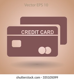 Credit card for banking transactions vector illustration