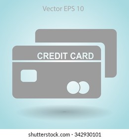 Credit card for banking transactions vector illustration