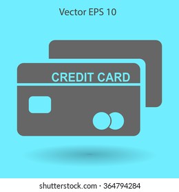 Credit card for banking transactions vector illustration
