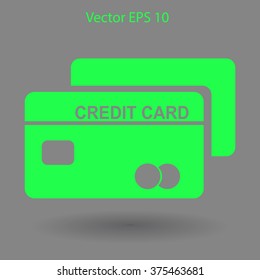 Credit card for banking transactions vector illustration
