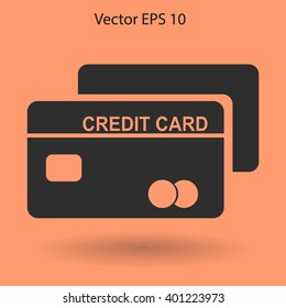 Credit card for banking transactions vector illustration