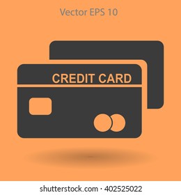 Credit card for banking transactions vector illustration